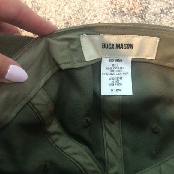 Buck Mason Craftsman Canvas Baseball Cap - Picture 5 of 5